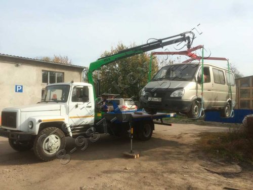 Автоэвакуатор ГАЗ-3309 с КМУ